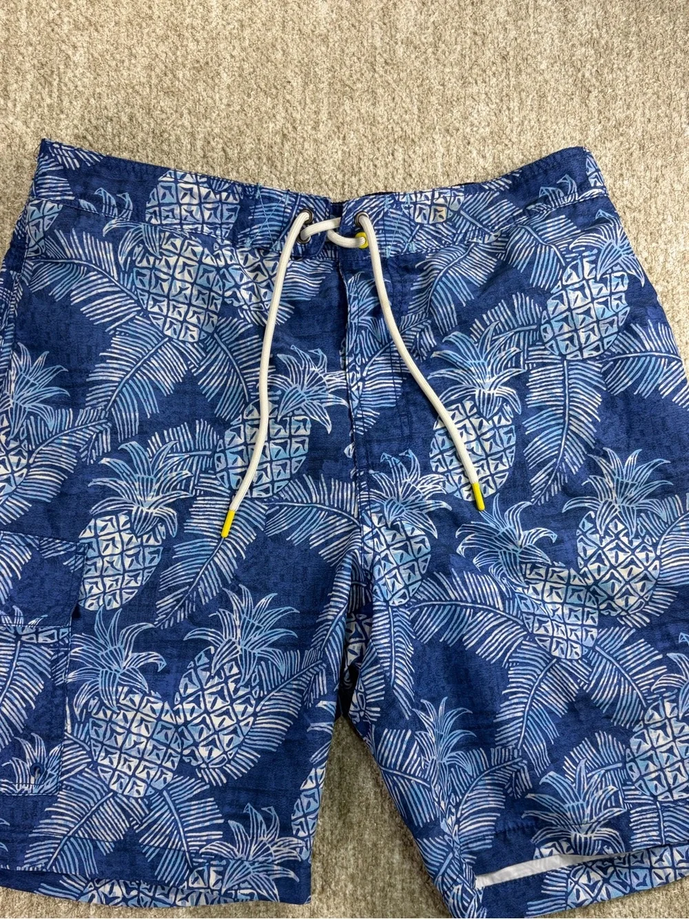 Tommy Bahama Navy Blue Pineapple Board Shorts